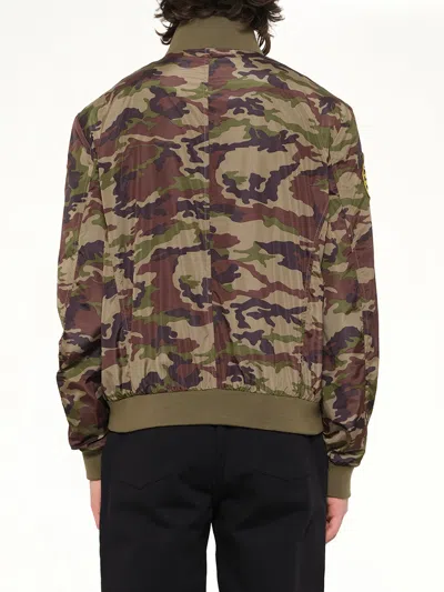 History Repeats Camouflage-print Patch-detail Jacket In Brown