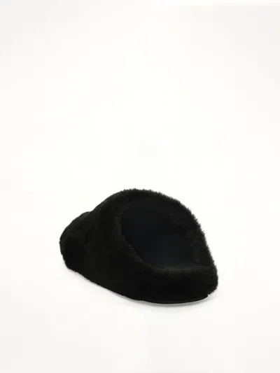 Givenchy 4g Shearling Slip On In Black