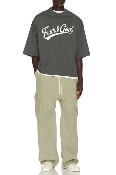 Essentials Merch Tee Logo-print T-shirt In Gray