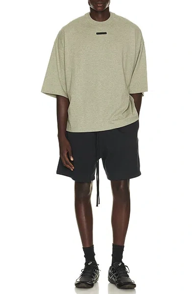 Essentials Logo-patch Oversized T-shirt In Neutral