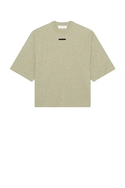 Essentials Logo-patch Oversized T-shirt In Neutral