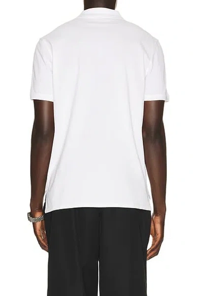 Givenchy White Polo Shirt With Logo Embroidery On The Front In Cotton Man In White
