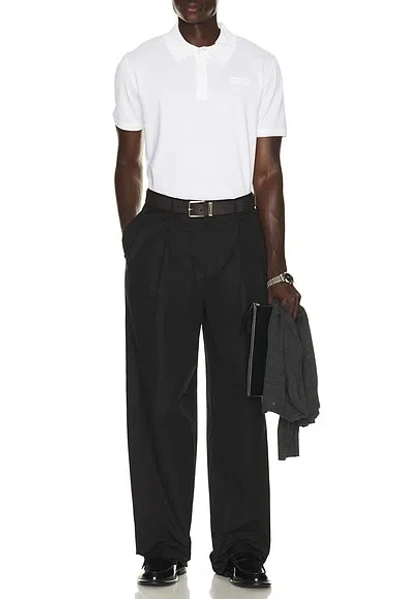 Givenchy White Polo Shirt With Logo Embroidery On The Front In Cotton Man In White
