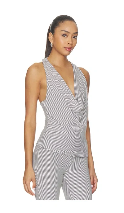 Superdown Libbie Drape Top In White