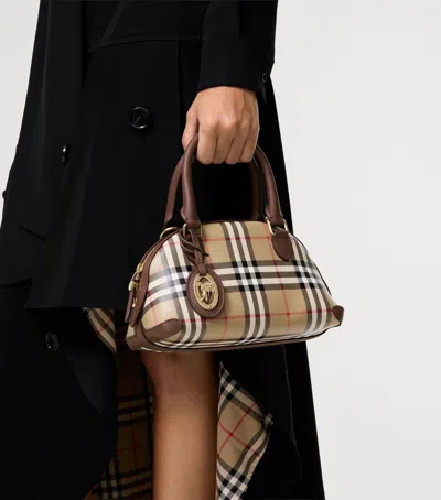 Burberry Primrose Small Shoulder Bag Check Pattern In Brown
