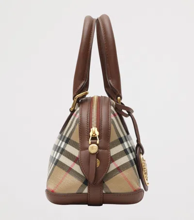 Burberry Primrose Small Shoulder Bag Check Pattern In Brown