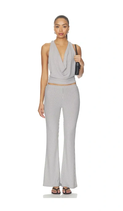 Superdown Libbie Bootcut Pant In 灰色条纹