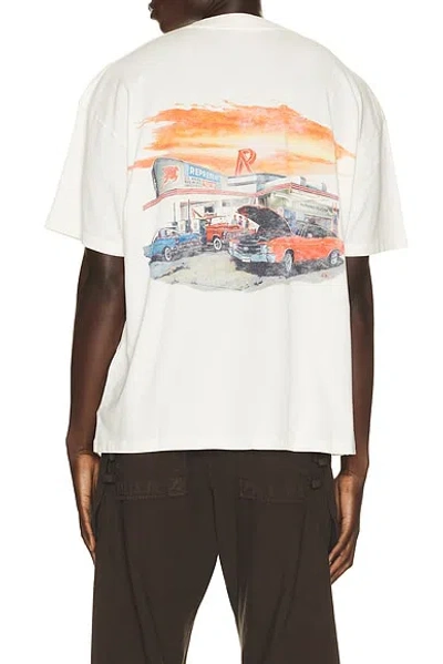 Represent Twenty Four Hour Service Graphic T-shirt In Flat White