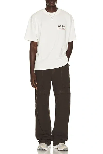 Represent Twenty Four Hour Service Graphic T-shirt In Flat White