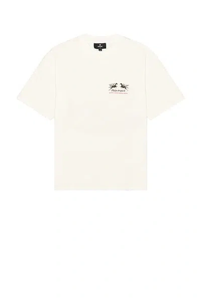 Represent Twenty Four Hour Service Graphic T-shirt In Flat White