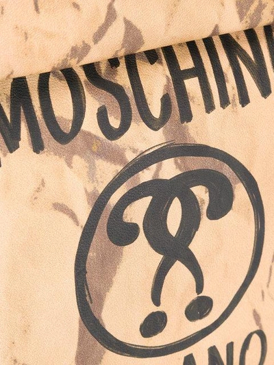 Shop Moschino Question Mark Print Shoulder Bag