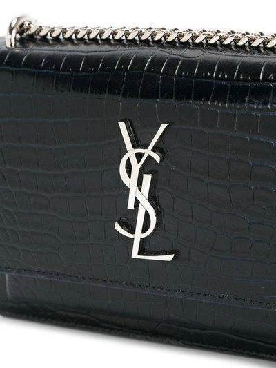 Shop Saint Laurent Monogram Bag In Blue