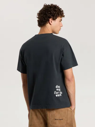 Palm Angels Surf Boy Regular T-shirt In Black