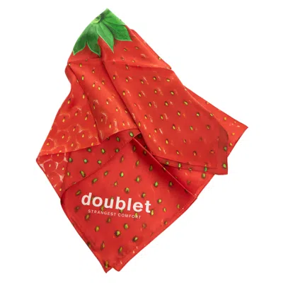 Doublet Silk Shawl In Red