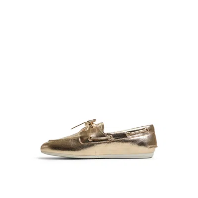 Sperry Slim Boat Shoe In Gold