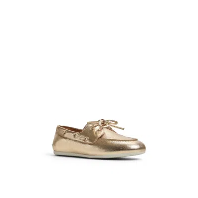 Sperry Slim Boat Shoe In Gold