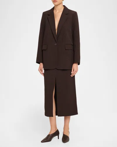 Co Oversized Single-breasted Blazer Jacket In Pink