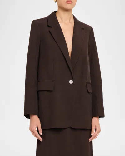 Co Oversized Single-breasted Blazer Jacket In Pink