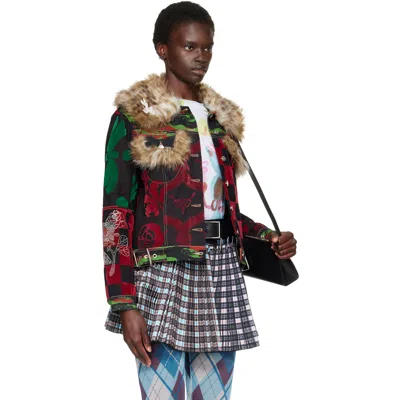 Chopova Lowena Multicolor Patchwork Denim Jacket In Multi