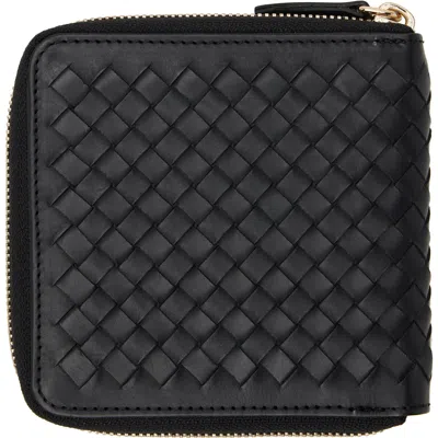 Dragon Diffusion ブラック インターレース スクエア ジップアラウンド ウォレット In Black