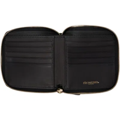 Dragon Diffusion ブラック インターレース スクエア ジップアラウンド ウォレット In Black