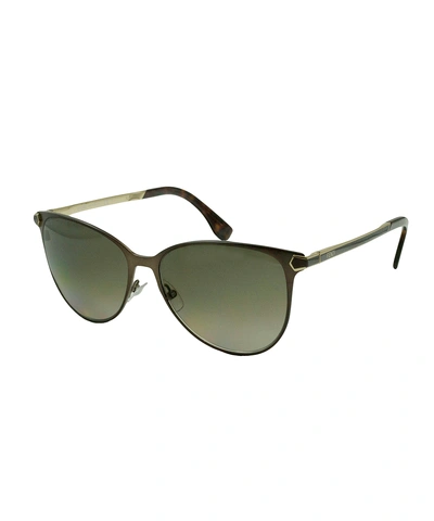 Fendi Aviator Metal Ff0022 Sunglasses' In Brown