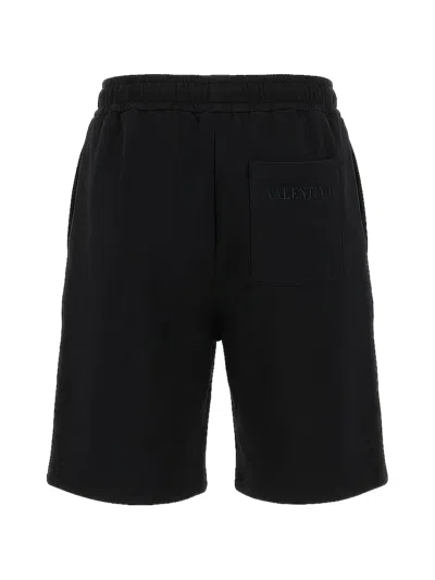 Valentino Logo-embroidered Drawstring Shorts In Multi