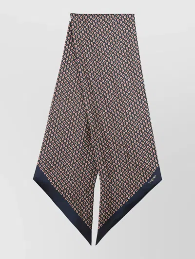 Saint Laurent Lightweight Patterned Square Bow Tie Accessory