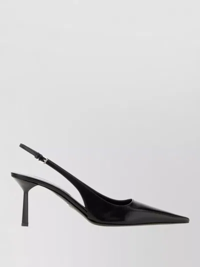 Prada Leather Pumps Slingback Pointed Toe Stiletto In Multi