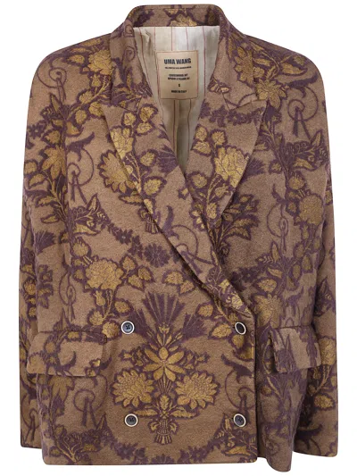 Uma Wang Jacket Wool In Animal Print