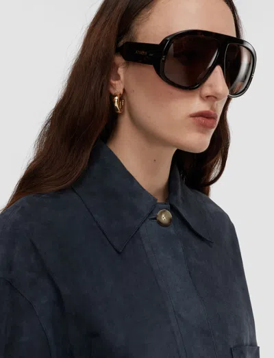 Joseph Aitna Light Suede Jacket In Multi