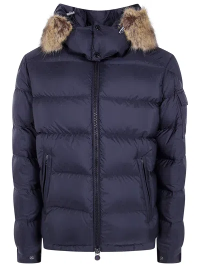 Moncler Jacket Main Feature "mayaf" In Blue