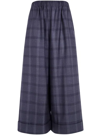 Daniela Gregis Pants Wool In Blue