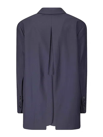 La Piscine Split Blazer In Blue