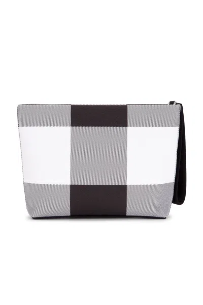 Givenchy Logo Pouch In Grey & Black
