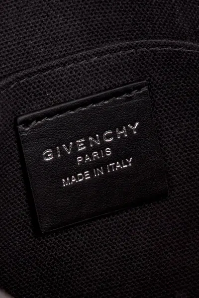 Givenchy Logo Pouch In Grey & Black