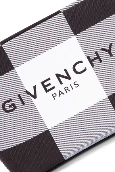 Givenchy Logo Pouch In Grey & Black
