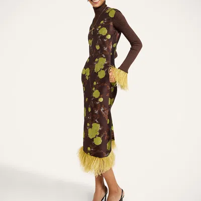 La Doublej Sleek Dress In Devon Brown