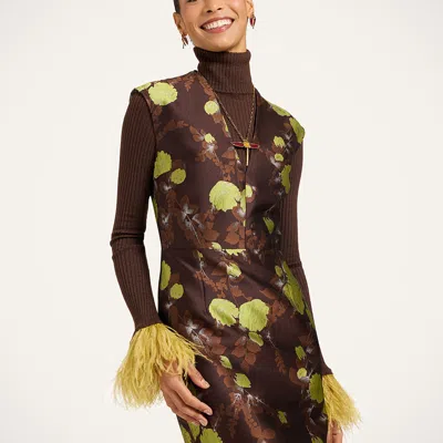 La Doublej Sleek Dress In Devon Brown