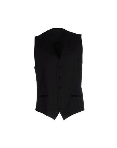 Shop Dolce & Gabbana Suit Vest In Black