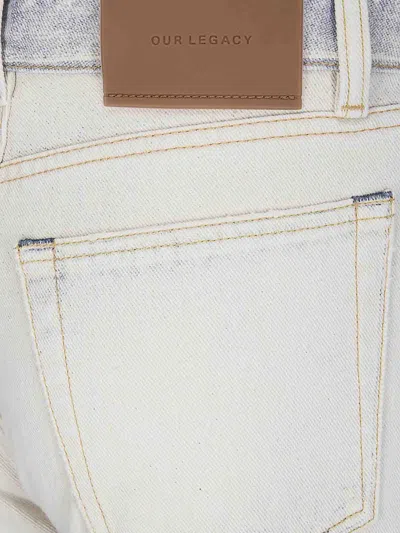 Our Legacy Vaqueros Rectos - Azul In White