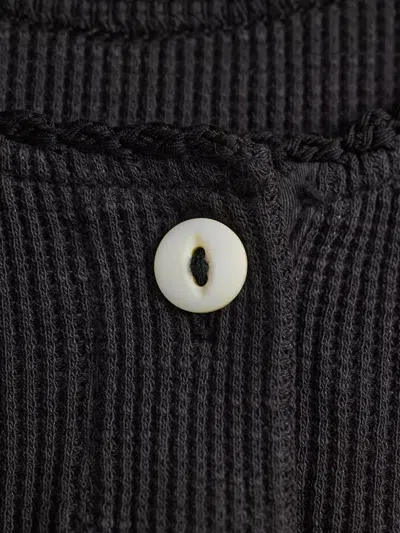 Rrl 긴소매 폴로 탑 In Black