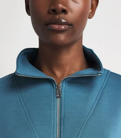 Varley Doublesoft Hawley Half-zip Sweatshirt In Blue