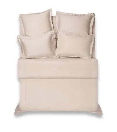 Hamam Jacquard Astra Square Pillowcase In Neutral