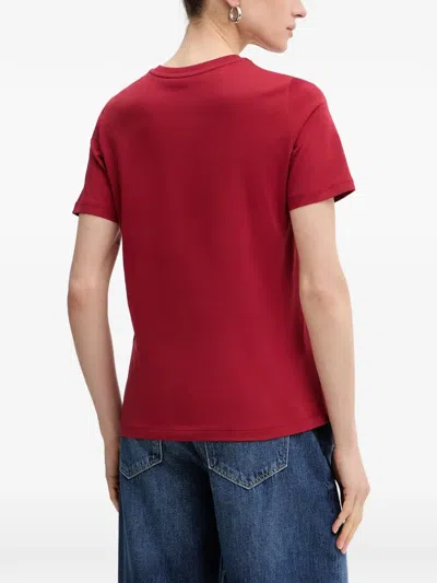 Trussardi 코튼 티셔츠 In Red