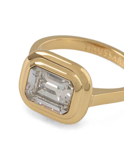 Trussardi Crystal-embellished Ring In Multi