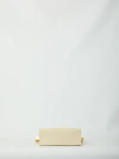 Jacquemus Rolled Top Rectangular Shoulder Bag In Neutral