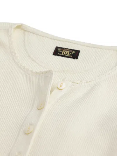 Rrl 긴소매 헨리 탑 In White