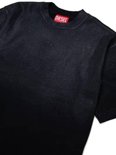 Diesel 로고 패치 티셔츠 In Black