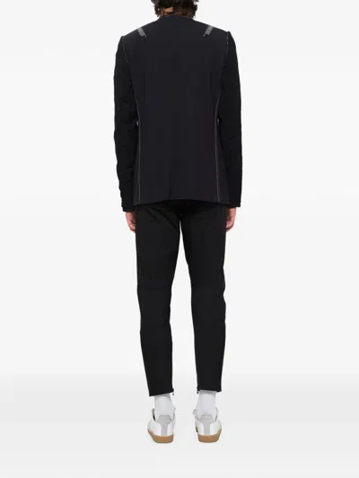 Lanvin Inside-out Collarless Jacket In Black